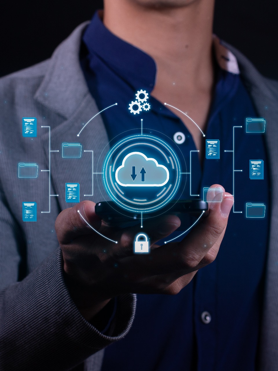 SEO optimization concept with magnifying glass showing search results